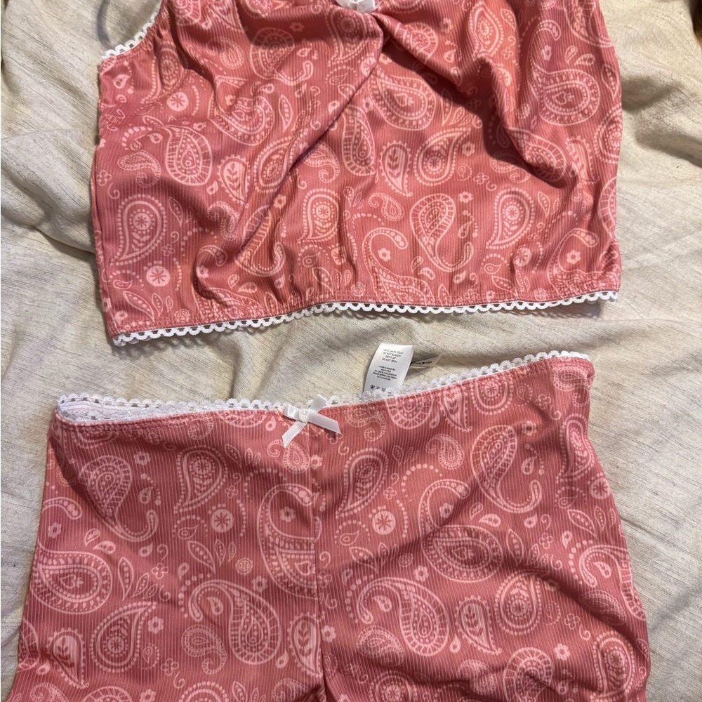 Dippin' Daisy's Pink Paisley Pajama Set